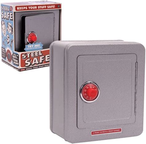 metal box toy safe|Schylling Steel Safe with Alarm .